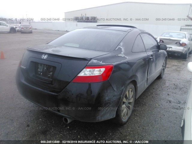 2HGFG12969H511200 - 2009 HONDA CIVIC EXL BLACK photo 4