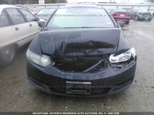 2HGFG12969H511200 - 2009 HONDA CIVIC EXL BLACK photo 6