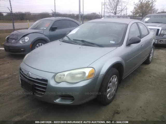 1C3EL46R04N127645 - 2004 CHRYSLER SEBRING LX GREEN photo 2