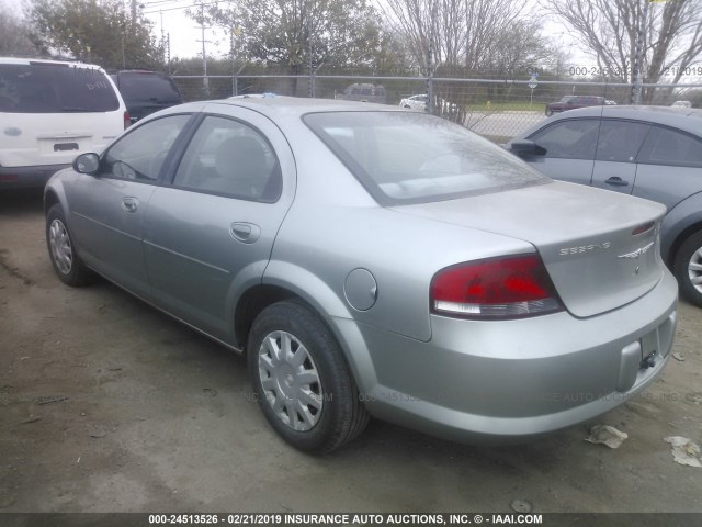 1C3EL46R04N127645 - 2004 CHRYSLER SEBRING LX GREEN photo 3