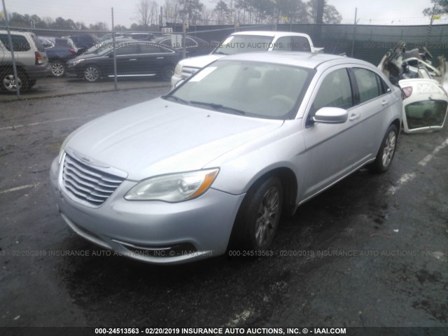 1C3BC4FG8BN585626 - 2011 CHRYSLER 200 LX SILVER photo 2