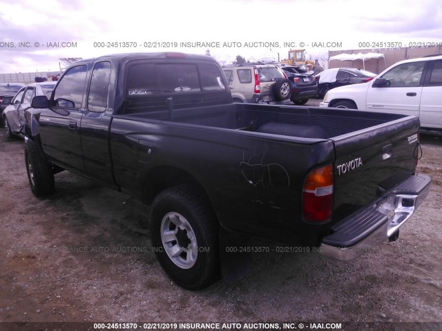 4TASN92N3YZ584257 - 2000 TOYOTA TACOMA XTRACAB PRERUNNER BLACK photo 3