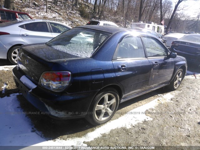 JF1GD67616H520854 - 2006 SUBARU IMPREZA 2.5I Dark Blue photo 4