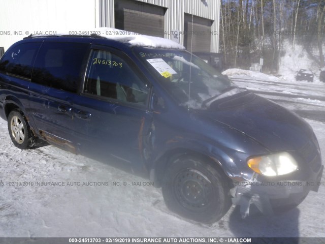 2D4GP44L46R668634 - 2006 DODGE GRAND CARAVAN SXT BLUE photo 1