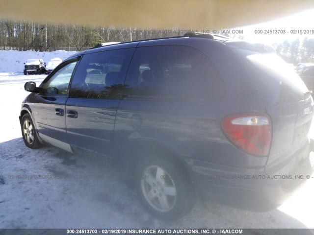 2D4GP44L46R668634 - 2006 DODGE GRAND CARAVAN SXT BLUE photo 3