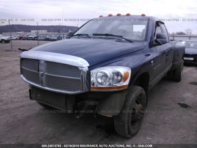 3D7MX48C46G210954 - 2006 DODGE RAM 3500 ST/SLT Dark Blue photo 2