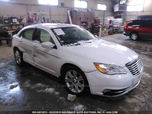 1C3CCBAB5DN669653 - 2013 CHRYSLER 200 LX WHITE photo 1