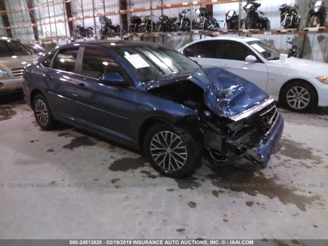 3VWC57BU2KM008329 - 2019 VOLKSWAGEN JETTA S/SE/R-LINE BLUE photo 1