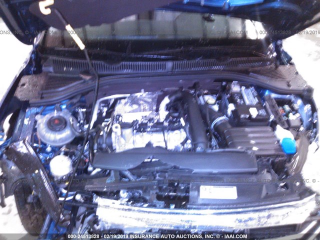 3VWC57BU2KM008329 - 2019 VOLKSWAGEN JETTA S/SE/R-LINE BLUE photo 10