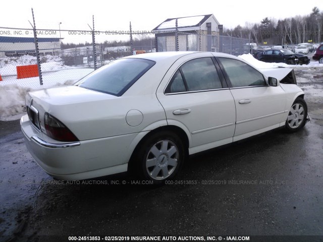 1LNHM86S65Y643021 - 2005 LINCOLN LS WHITE photo 4