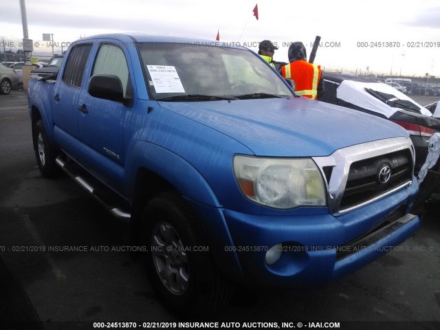 5TEJU62N36Z298606 - 2006 TOYOTA TACOMA DOUBLE CAB PRERUNNER BLUE photo 1