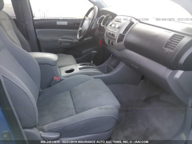 5TEJU62N36Z298606 - 2006 TOYOTA TACOMA DOUBLE CAB PRERUNNER BLUE photo 5