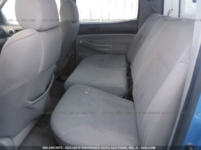 5TEJU62N36Z298606 - 2006 TOYOTA TACOMA DOUBLE CAB PRERUNNER BLUE photo 8
