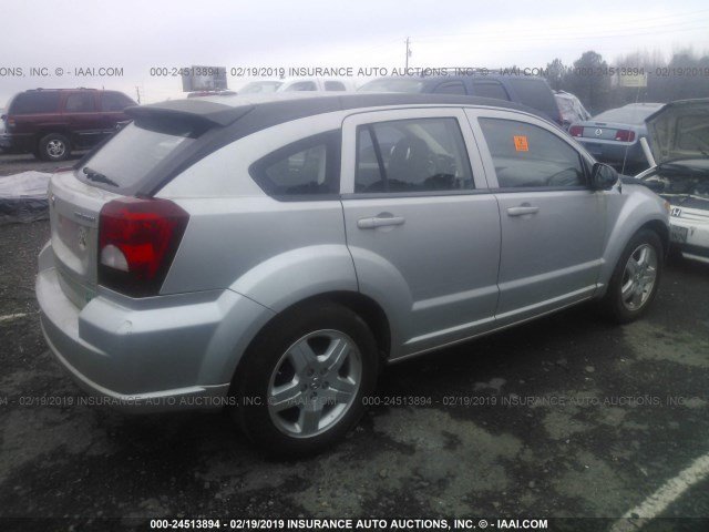 1B3HB48AX9D108702 - 2009 DODGE CALIBER SXT SILVER photo 4