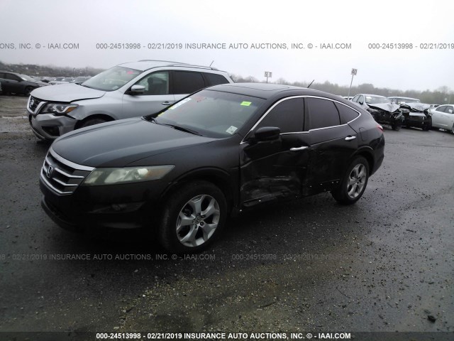 5J6TF1H59AL016466 - 2010 HONDA ACCORD CROSSTOUR EXL BLACK photo 2