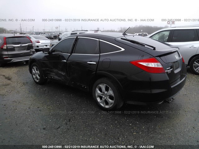 5J6TF1H59AL016466 - 2010 HONDA ACCORD CROSSTOUR EXL BLACK photo 3