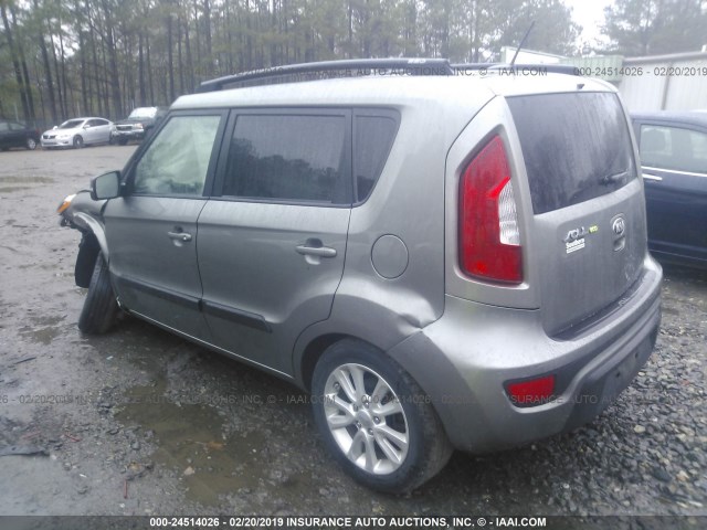 KNDJT2A68D7550487 - 2013 KIA SOUL +/!/SPORT GRAY photo 3