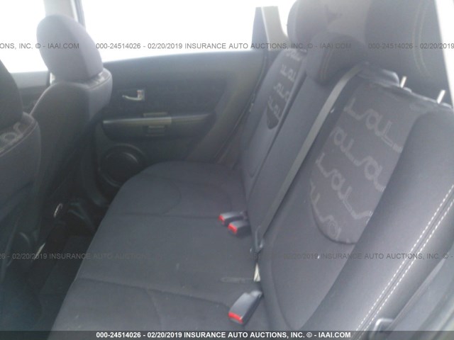 KNDJT2A68D7550487 - 2013 KIA SOUL +/!/SPORT GRAY photo 8