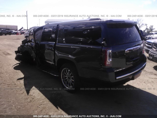 1GKS1HKJ9GR195858 - 2016 GMC YUKON XL DENALI GRAY photo 3