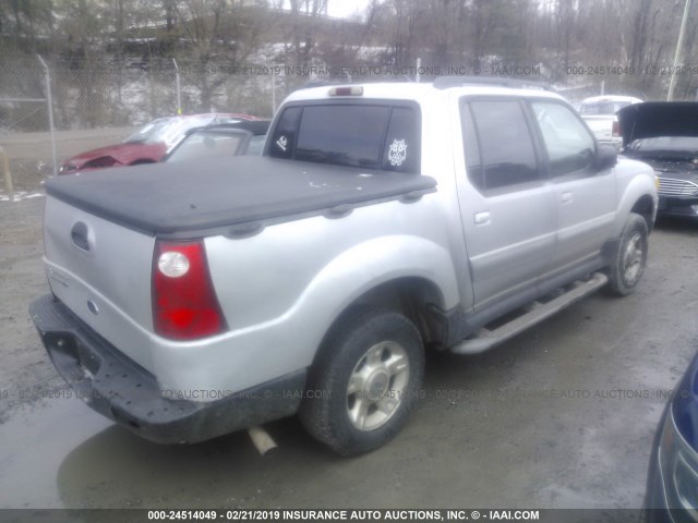 1FMZU67E32UB94790 - 2002 FORD EXPLORER SPORT TR  SILVER photo 4