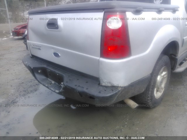 1FMZU67E32UB94790 - 2002 FORD EXPLORER SPORT TR  SILVER photo 6