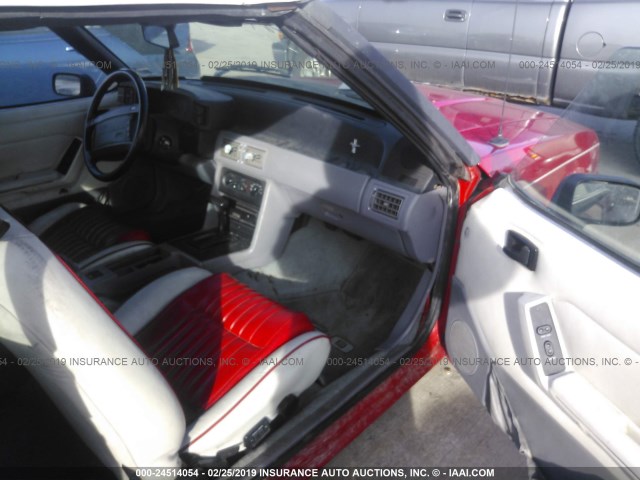 1FACP44EXPF140706 - 1993 FORD MUSTANG LX RED photo 5