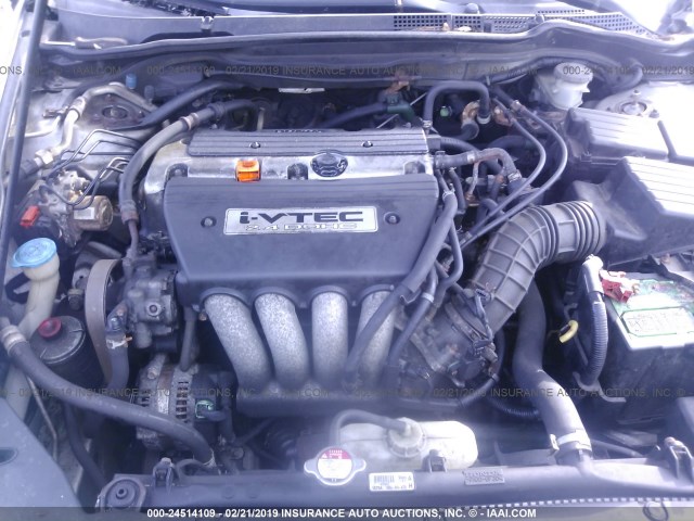 1HGCM56313A112645 - 2003 HONDA ACCORD LX SILVER photo 10