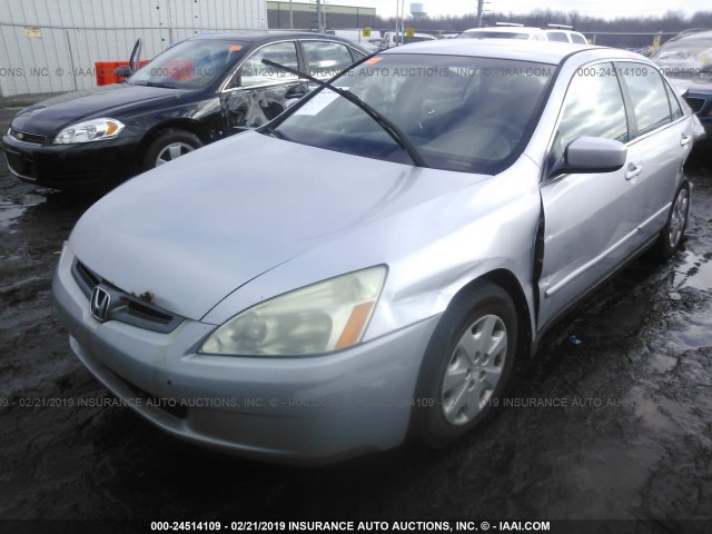 1HGCM56313A112645 - 2003 HONDA ACCORD LX SILVER photo 2