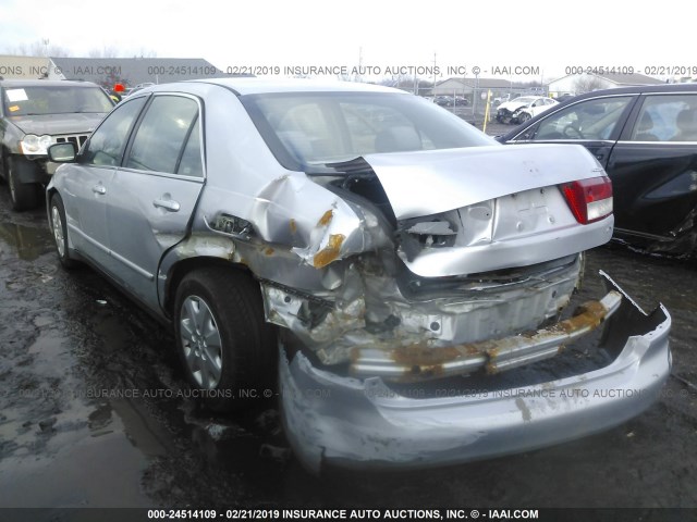 1HGCM56313A112645 - 2003 HONDA ACCORD LX SILVER photo 3