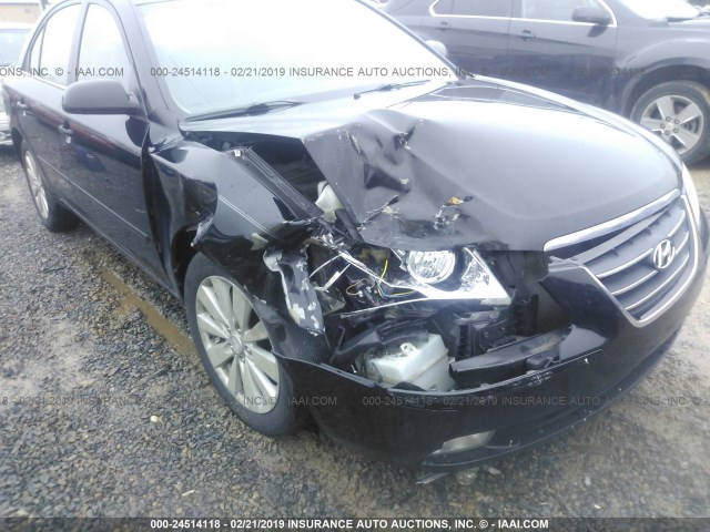 5NPEU46F19H460359 - 2009 HYUNDAI SONATA SE/LIMITED BLACK photo 6