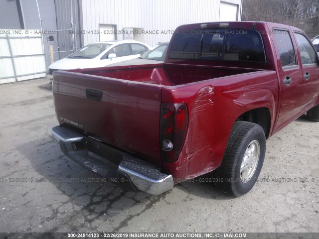 1GCCS136958168726 - 2005 CHEVROLET COLORADO RED photo 6