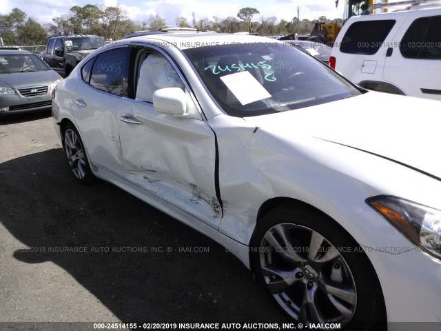 JN1AY1AP8CM530182 - 2012 INFINITI M56 WHITE photo 6