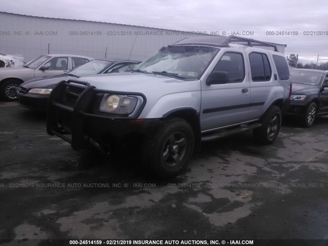 5N1ED28Y82C564993 - 2002 NISSAN XTERRA XE/SE SILVER photo 2