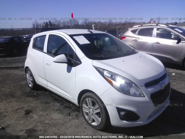 KL8CB6S9XEC521358 - 2014 CHEVROLET SPARK LS WHITE photo 1