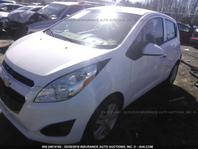 KL8CB6S9XEC521358 - 2014 CHEVROLET SPARK LS WHITE photo 2