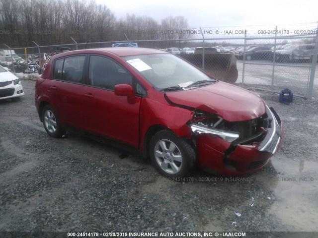 3N1BC13E09L405906 - 2009 NISSAN VERSA S/SL RED photo 1