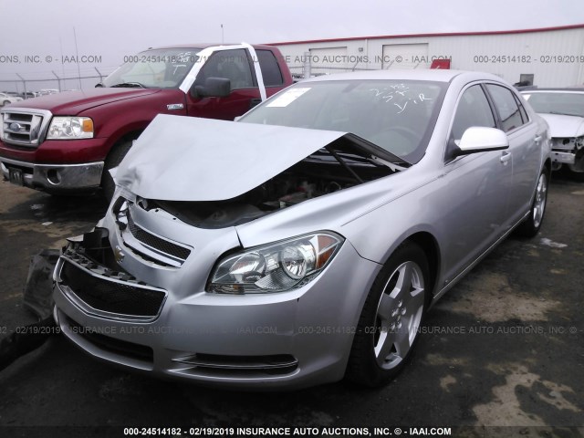 1G1ZJ57739F204766 - 2009 CHEVROLET MALIBU 2LT SILVER photo 2