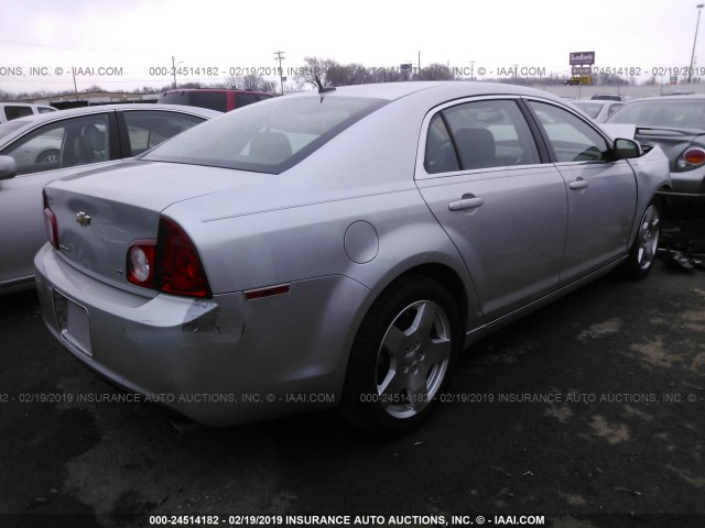 1G1ZJ57739F204766 - 2009 CHEVROLET MALIBU 2LT SILVER photo 4