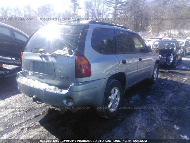 1GKDT13S662349774 - 2006 GMC ENVOY Light Blue photo 4