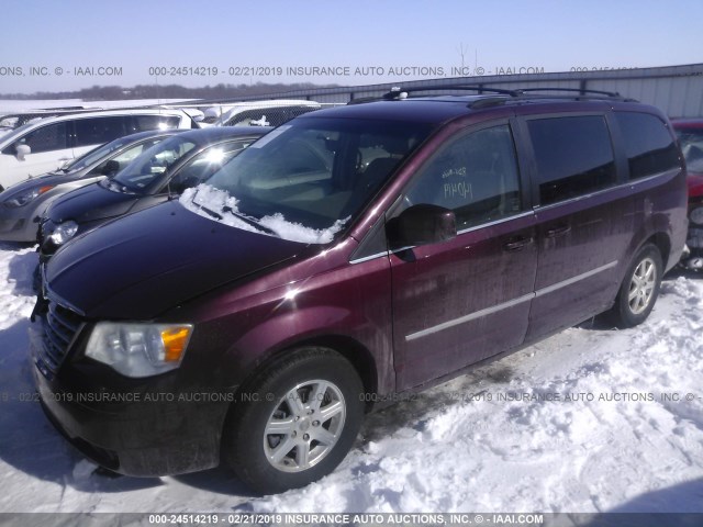 2A8HR54X59R596764 - 2009 CHRYSLER TOWN & COUNTRY TOURING RED photo 2