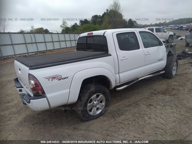 5TFLU4EN6DX054610 - 2013 TOYOTA TACOMA DOUBLE CAB 白色 照片 4