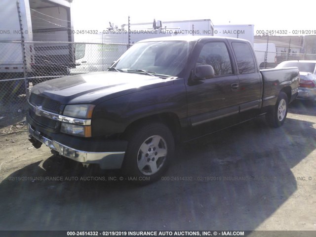 2GCEC19T451153766 - 2005 CHEVROLET SILVERADO C1500 BLACK photo 2