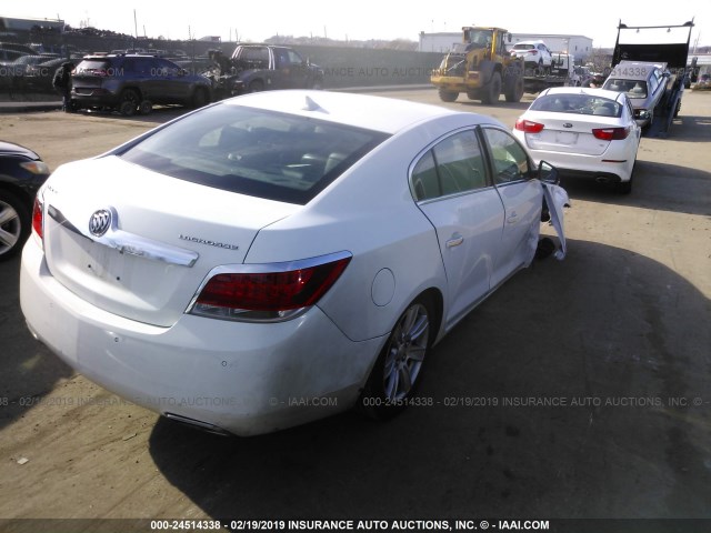 1G4GC5E34DF160998 - 2013 BUICK LACROSSE WHITE photo 4