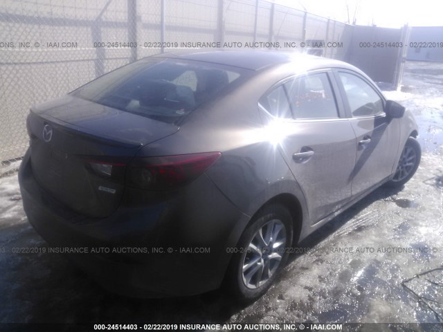 3MZBM1V73FM162152 - 2015 MAZDA 3 TOURING GRAY photo 4