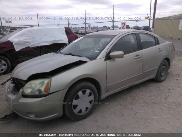 4A3AB36F44E116108 - 2004 MITSUBISHI GALANT ES MEDIUM/LS MEDIUM CREAM photo 2