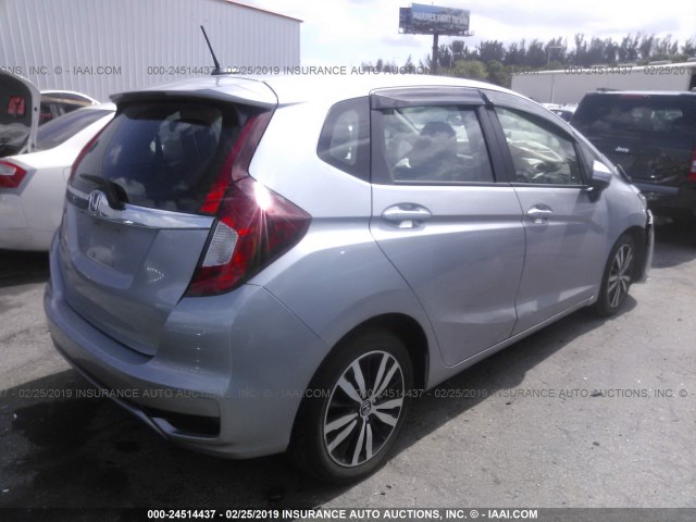 3HGGK5H82JM707519 - 2018 HONDA FIT EX/EXL SILVER photo 4