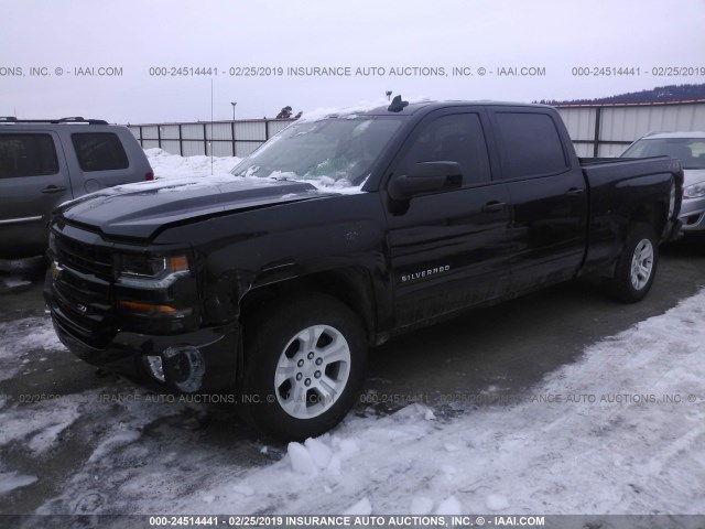 1GCUKREC5JF103643 - 2018 CHEVROLET SILVERADO K1500 LT BLACK photo 2