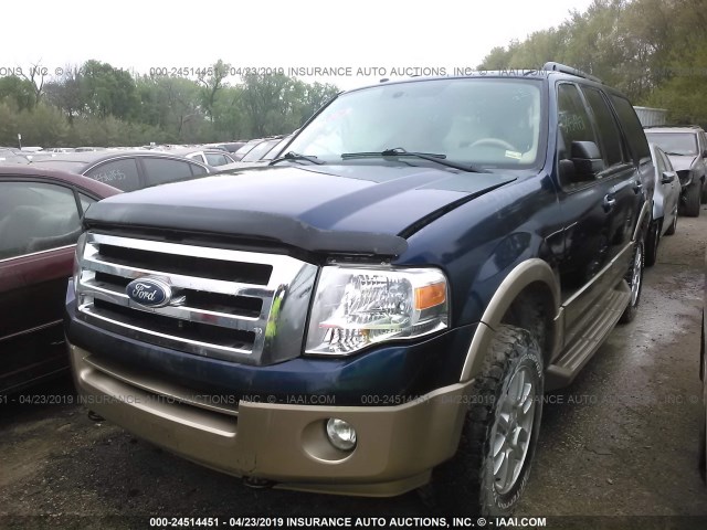 1FMJU1J59BEF11104 - 2011 FORD EXPEDITION XLT/KING RANCH Navy photo 2