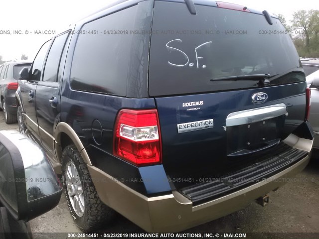 1FMJU1J59BEF11104 - 2011 FORD EXPEDITION XLT/KING RANCH Navy photo 3