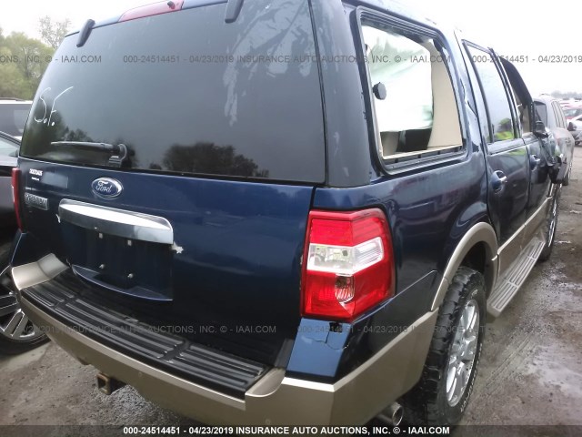 1FMJU1J59BEF11104 - 2011 FORD EXPEDITION XLT/KING RANCH Navy photo 4